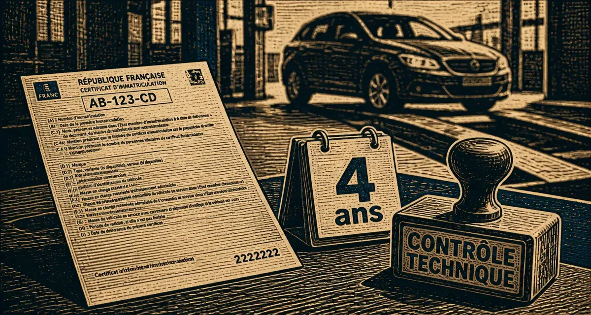 Contrôle technique vehicule neuf après 4 ans