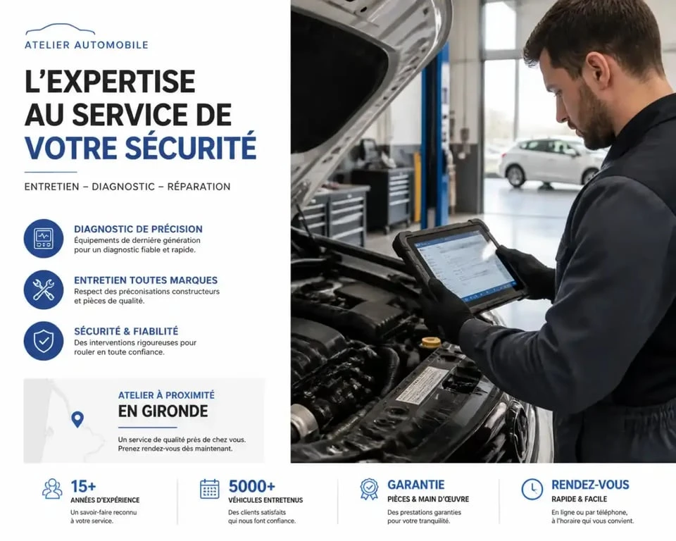 Service Mécanique Auto 33 : expertise technique et diagnostic électronique en Gironde
