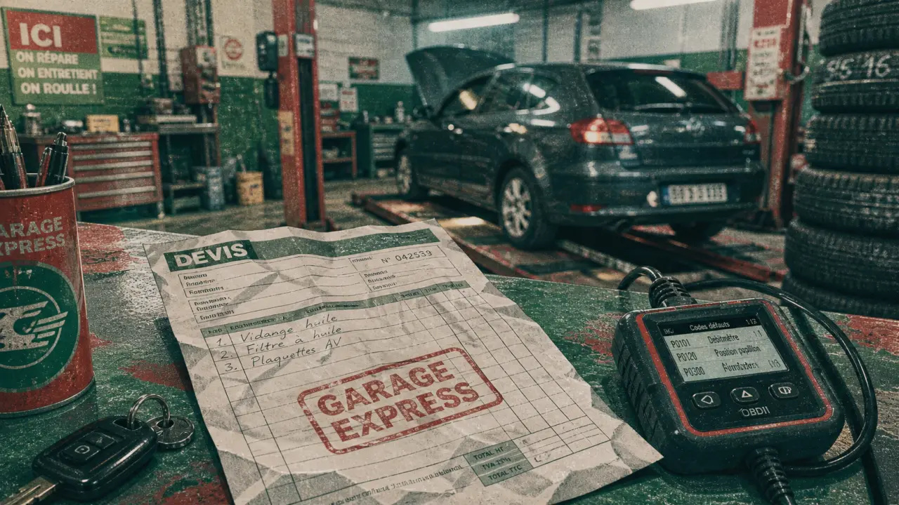 Entretien auto express : devis rapide en garage, diagnostic branche
