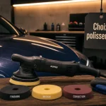 Meilleur polisseuse voiture : polisseuse roto-orbitale sur capot