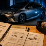 Voiture occasion hybride : test de batterie et carnet d’entretien
