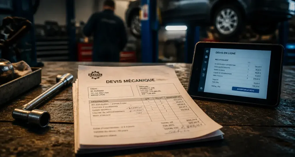 Un devis mécanique auto clarifie le prix avant la réparation