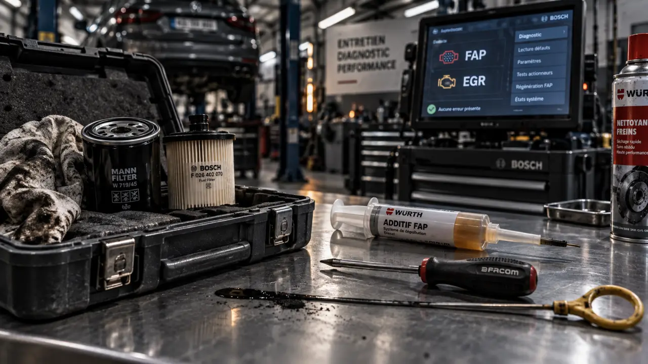 Entretien voiture diesel : FAP et EGR à vérifier au garage